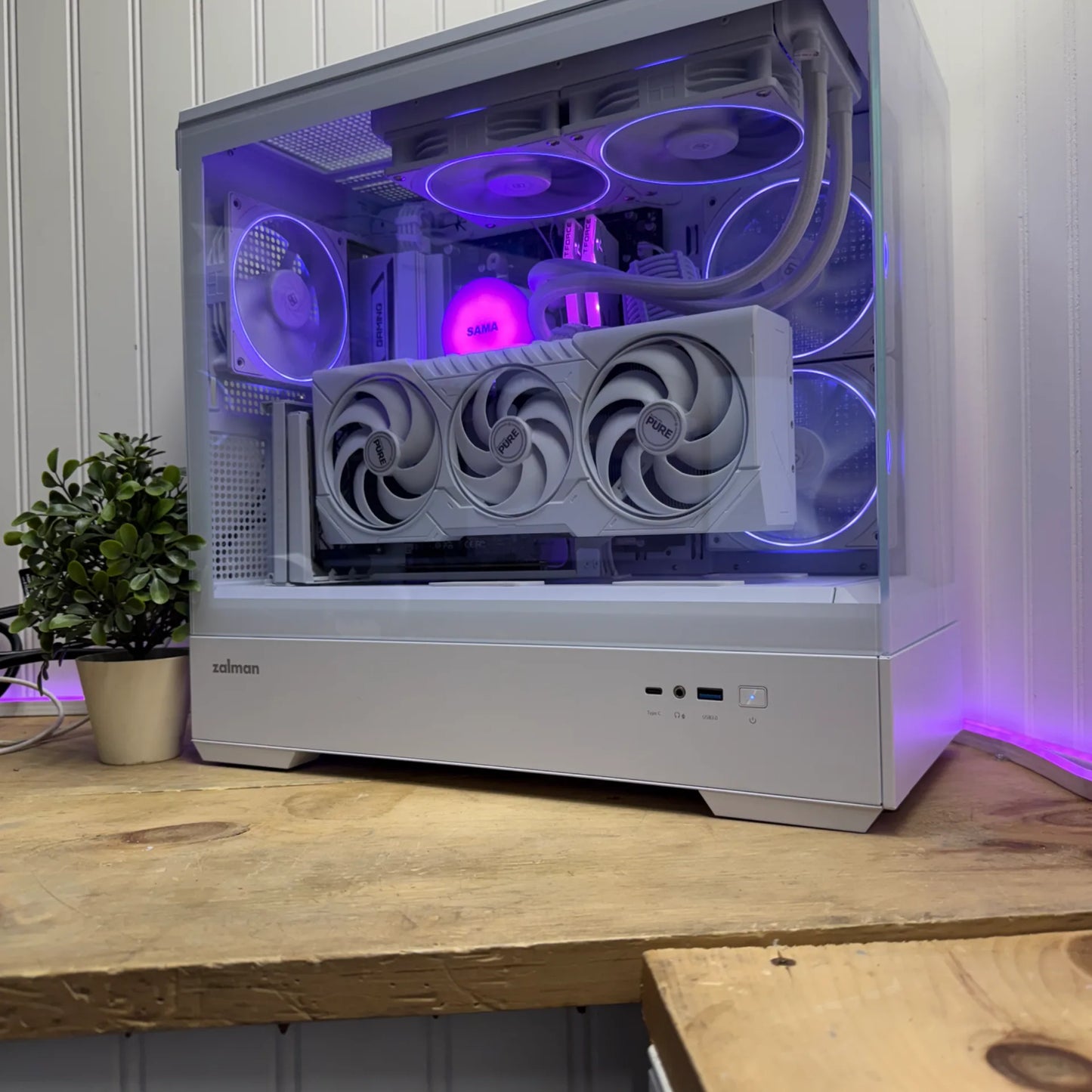 🧊SPRING SNOWFLAKE🧊 7700x/9070/32DDR5/1.5TBNVME/850w/